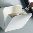 thumbnail image 4 of Caja De Almacenamiento De Hisopos De Algodón Para Montaje En Pared, Elegante Soporte Para Hisopos De Algodón Montado En La Pared Con Tapa Abatible, Sin Perforaciones Para El, 4 of 7