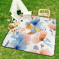 thumbnail image 6 of Watercolor Floral Seamless Pattern Design Outdoor Picnic Blanket, Foldable Waterproof Beach Mat, Portable Beach Blanket for Beach Camping, Hiking, Family Concerts, 6 of 7