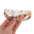 thumbnail image 3 of Unique Bargains 1 Pc Semicircular-shape Hair Comb Multicolor Acetate Sheet, 3 of 5
