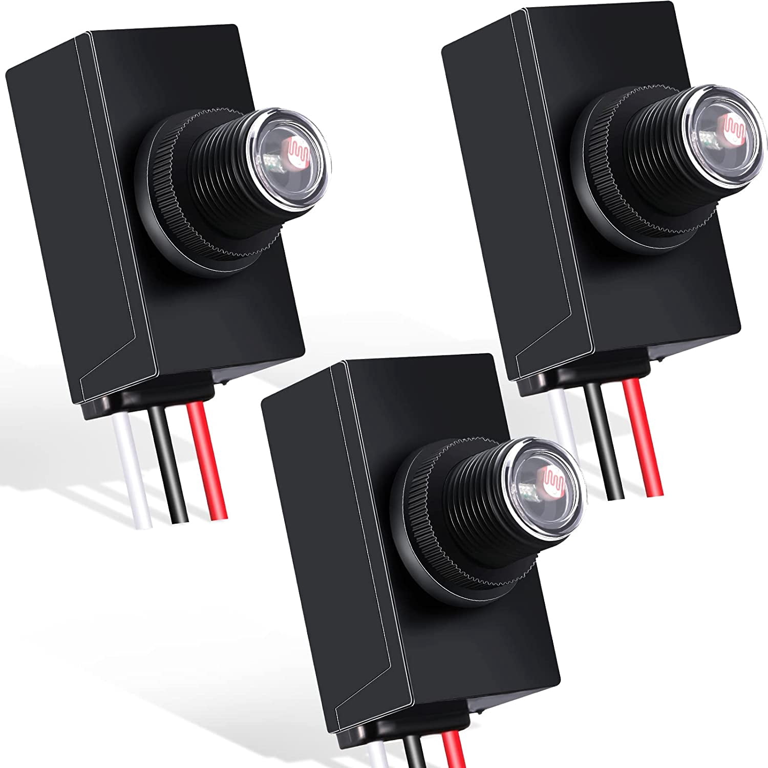 Photo Light 3-Pack Dusk To Dawn Photocell Sensors - 120-277V Automatic ...