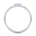 thumbnail image 3 of East-West Stackable Baguette Birthstone Ring - Amethyst (February), 3 of 5