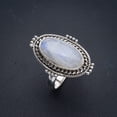 thumbnail image 2 of StarGems&reg; Natural Moonstone Handmade 925 Sterling Silver Ring 7.75 F0798, 2 of 7