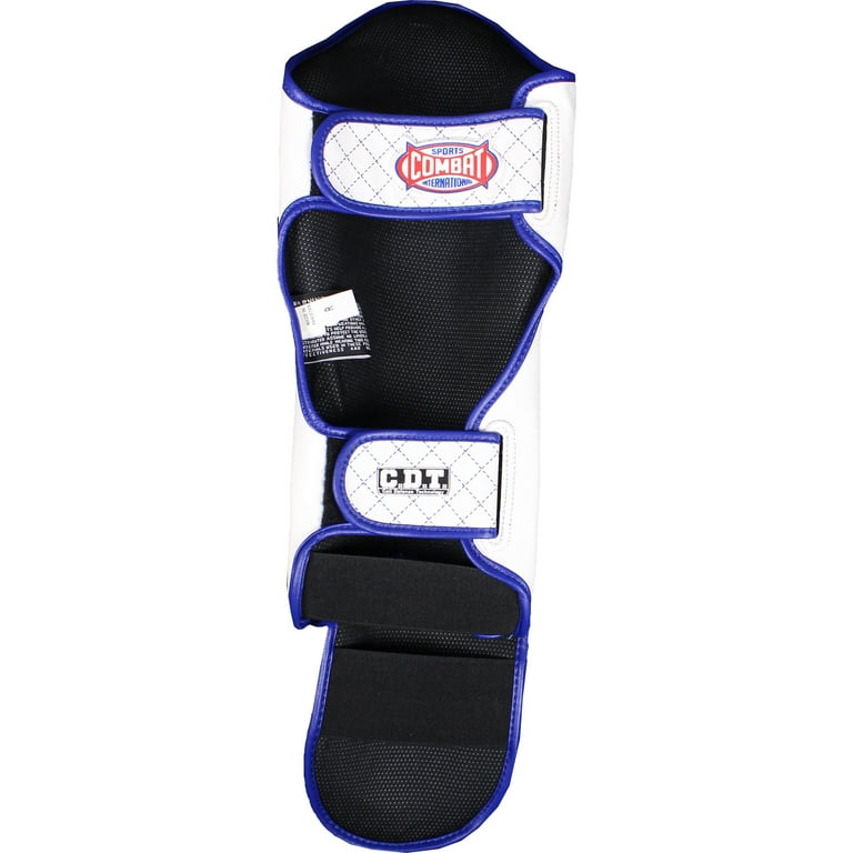 Combat Sports MMA Kickboxing Shin Guards Regular White
