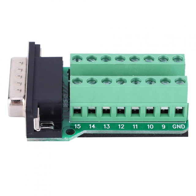 Terminal macho D, 2 piezas DB15-G2-00 DB15 a terminal D Placa de terminales D impulsada por el rendimiento