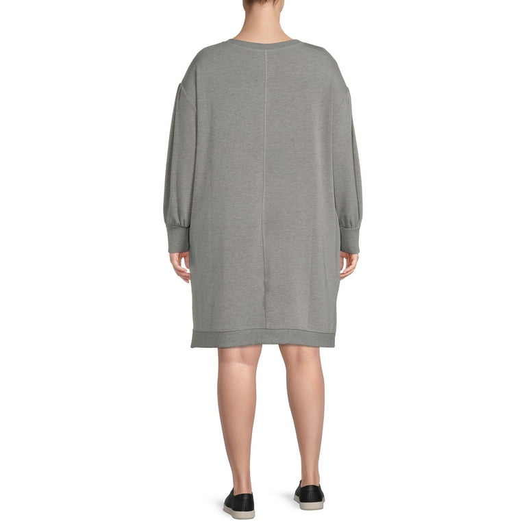 V neck sweatshirt dress store