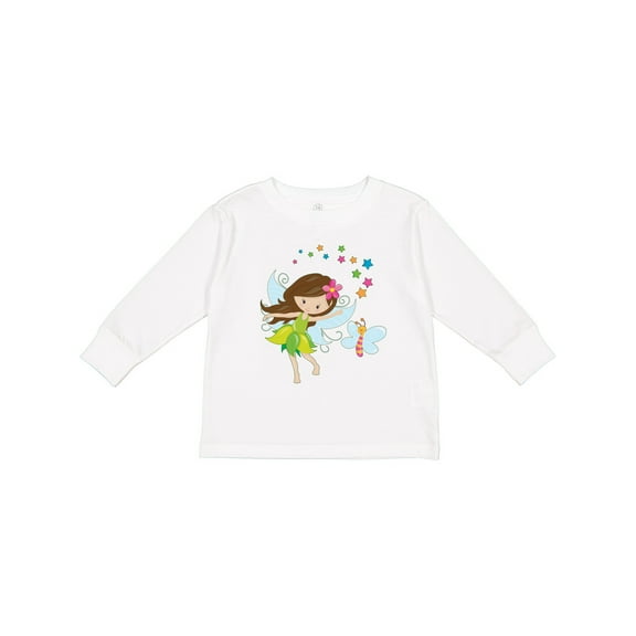 Inktastic Fairy Sparkles Girls Long Sleeve Toddler T-Shirt