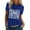 Blue, variant on Women's Short Sleeve T-shirt Slim Fit Summer Casual Top Soft Breathable