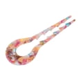 thumbnail image 4 of Unique Bargains 1 Pc Chignon Pin U-shaped Toothed Hair Hairpin for Women Colorful, 4 of 5