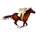 thumbnail image 2 of Horse Race Derby Wall Decal by Wallmonkeys Peel and Stick Graphic (18 in W x 12 in H) WM106500, 2 of 4