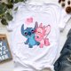 thumbnail image 3 of Camiseta de verano de Disney Lilo Stitch para niños, camiseta informal de algodón con estampado gráfico de dibujos animados, camiseta para niño y niña, ropa bonita para bebé, 3 of 5