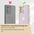thumbnail image 6 of Compatible with Samsung Galaxy Note 20 4g/5g Case with Screen Protector, Love Heart Pattern Glitter Rhinestones Diamond for Girls Women,Soft TPU Bumper Shockproof for Galaxy Note 20,Purple, 6 of 13