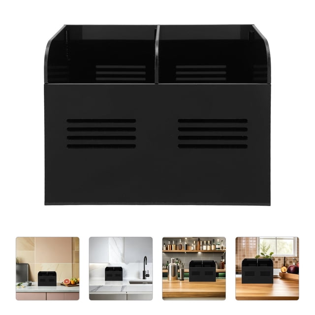 RENACLIPY Caja De Almacenamiento Acrílica Para Pajillas Reusable Con Compacto Para Cocina