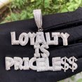 thumbnail image 4 of DUBSS Collier à Griffes pour Hommes Pendentif « Iced Out Loyalty Is Priceless » Bijoux Hip-Hop, 4 of 5