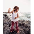 thumbnail image 3 of Pantalon en Peluche à Pattes d'Éléphant pour Nouveau-Né, Tout-Petit, Bébé Fille, Pantalon Long Évasé pour Enfants 1-5 Ans, 3 of 4