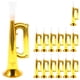 thumbnail image 1 of 14 trompetas de plástico de juguete, con sonido, ideales para animar fiestas y como material educativo., 1 of 7