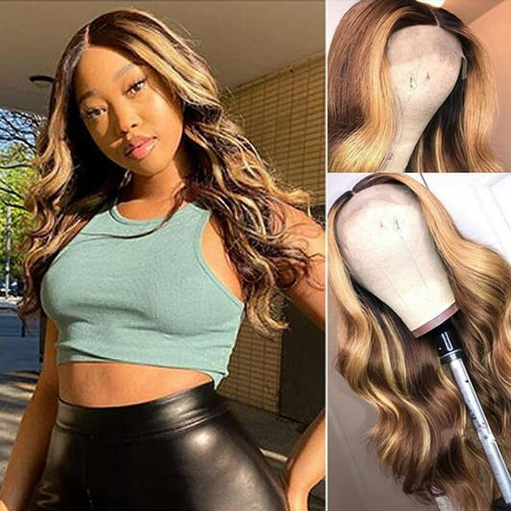 Kokovifyves Wigs on Sale Wig Synthetic Heat Wigs To Women Body Wigs Synthetic Heat 180% Density Women's Long Scroll 65cm