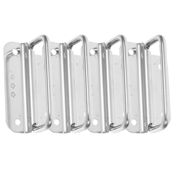 WORGEOUS 4pcs Foldable Stainless Steel Handles For Cabinets And Drawers Chest Pull Handles Recessed Pull Box Handle Recessed Pull Handle Container Handle