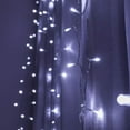 thumbnail image 4 of Window Curtain String Light 100 LED Plug Powered Waterproof Lights for Home Garden Wall Decorations, 4 of 6