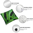 thumbnail image 6 of nygtbtfer Green Leaf Print Throw Pillow Covers Soft Corduroy Pillowcase Decorative Cushion Cover Modern Square Cushion Cases for Living Room Bed Sofa Bedroom Without Pillow White, 6 of 7