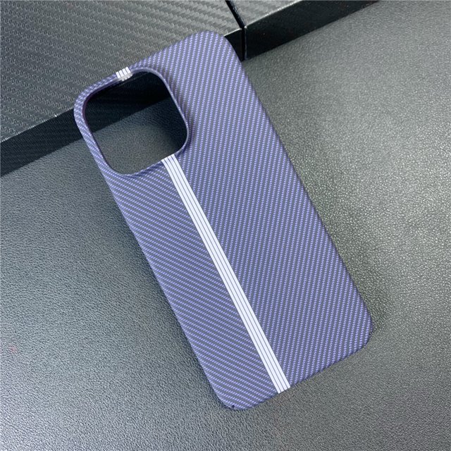 Luxury Carbon Fiber Pattern Case For iPhone 16 15 14 Plus 13 12 11 Pro Max Matte Armor Shockproof Protective Hard Bumper Cover Deep Purple For iPhone 14 Pro