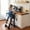 Charcoal with Natural, variant on Little Partners Learn 'N Fold Learning Tower, Foldable Toddler Tower Baby Kitchen Stool -  Kitchen Stool Helper Adjustable Ladder for Kids Ages 2 to 6 - Natural