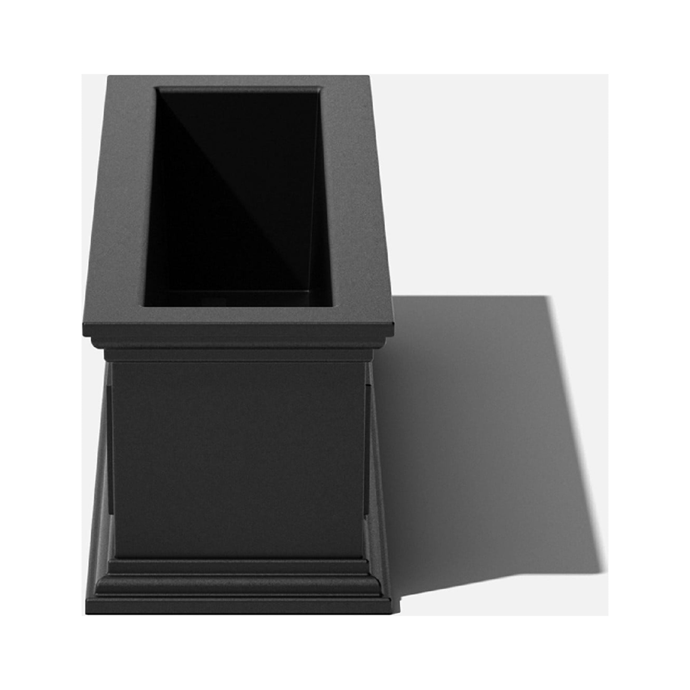 Veradek Brixton Window Box 36" Plastic Planter 2-Pack Black