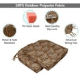 thumbnail image 4 of Vargottam Chaise à Manger Non Coulissante en Forme de Coussin Imprimé Intérieur / Extérieurpadshome Décor Réversible & Machine Lavable DiningChairPad avec Attaches Chaîne - Ensemble de 2-Marron Clair, 4 of 8