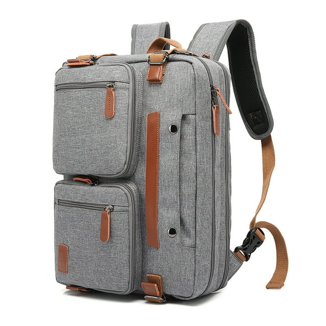 Transemion Large Capacity Laptop Backpack With Waterproof Fabric For Business Travel Clothes Business Backpack gray