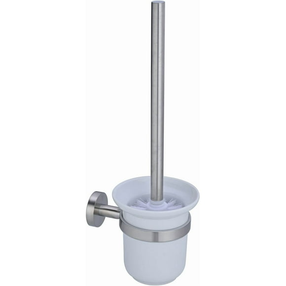 XVL Toilet Brush with Holder SUS304 Stainless Steel Ceramic,Brushed G403B