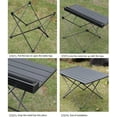 thumbnail image 4 of Portable Folding Camping Table Plastic Picnic Party Camp Dining Black in/Outdoor, 4 of 7