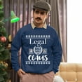 thumbnail image 5 of Christmas Sweatshirt, Legal Claus Funny Christmas Sweatshirt, Witty Lawyer Attorney Ugly Holiday Jumper, Festive Judge Paralegal Gift for Law Enthusiasts, 5 of 5