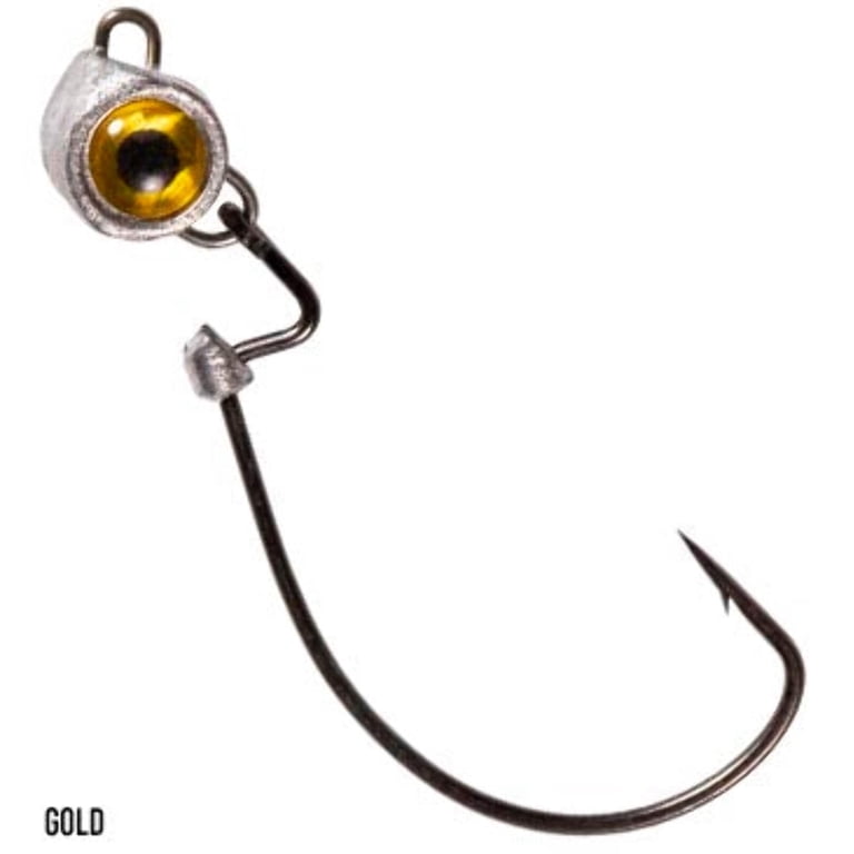 Z-Man Micro Shad Headz Jigheads - 1/8oz Black Minnow Jigheads For Finesse Fishing (4 Pack)