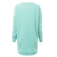 thumbnail image 6 of Made by Olivia Women's Casual Oversized Loose Fit V-Neck Fleece Pullover Sweatshirts Tunic Fall Outfits S~3X, 6 of 7