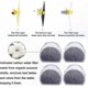 thumbnail image 4 of 16-Pack Replacement Foam and Carbon Filters for Pet Water Fountains-Compatible with Drinkwell Inox 360 and Avalon Models, 4 of 5