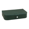 thumbnail image 1 of Caja de joyería, caja de regalo de recuerdo, organizador portátil para mujeres, soporte de joyería de escritorio Verde, 1 of 9
