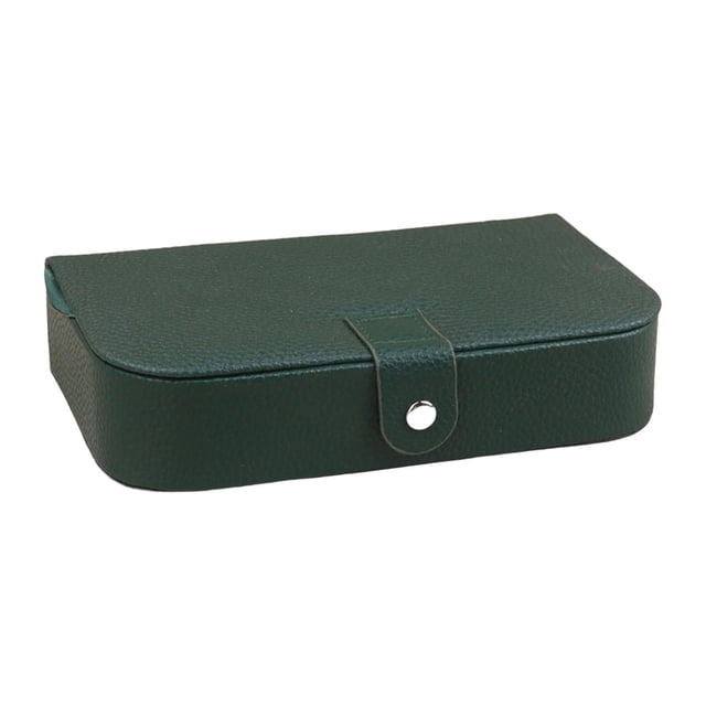 Caja de joyería, caja de regalo de recuerdo, organizador portátil para mujeres, soporte de joyería de escritorio Verde