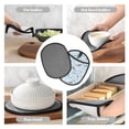 thumbnail image 7 of Naloa Rabbit And Butterfly Silicone Pot Holders, Oven Mitts Heat Resistant Hot Pads, Non Slip Pot Holder for Kitchen Baking and Cooking 9.4 x 7.5 Inches, 7 of 7