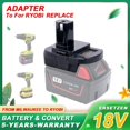 thumbnail image 1 of For Milwaukee 20V/18V Li-Ion Battery Convert To RYOBI 18V P108 ABP1801 Adapter, 1 of 5