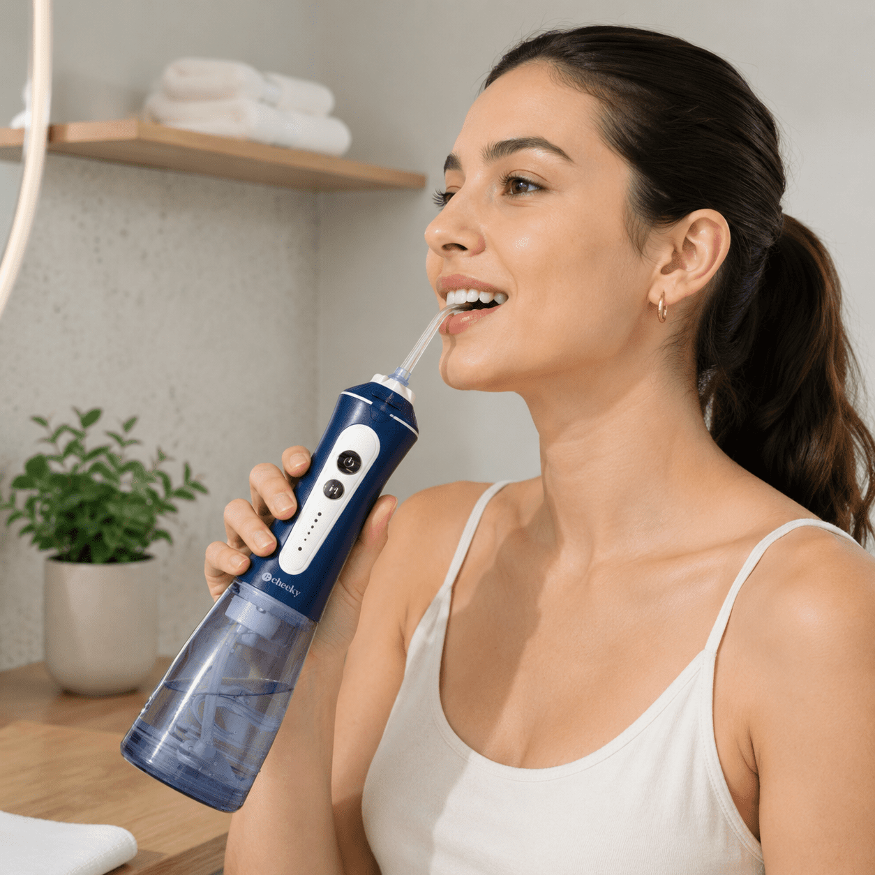 Cheeky Comprehensive Cleaning Water Flosser with 300ml Tank and 5 Tips