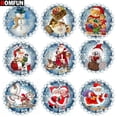 thumbnail image 2 of HOMFUN-pintura de diamantes 5D Diy "paisaje de Santa Claus", bordado de resina, punto de cruz hecho a mano, regalo, 2 of 4