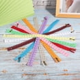 thumbnail image 1 of Dioche 10pcs 35cm Lace Zipper Nylon Zipper Mixed Color Style Button Silk Shape For, 1 of 8
