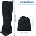 thumbnail image 3 of Leg Gaiters, Waterproof Boot Gaiters Gators for Hiking Boots, Adjust Shoe Gaiters for Men and Women, Black Breathable Boot Gators for Walking, Hunting, Climbing, 3 of 7