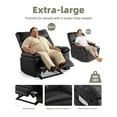thumbnail image 4 of Fauteuil Inclinable Extra Grand et Moelleux pour Adultes – Fauteuil Inclinable Manuel avec Ottoman, Inclinaison Réglable à 135°, Cadre en Acier Robuste, Capacité de 350 Lb, Similicuir, Assemblage Facile – pour Salon, Chambre, 4 of 8