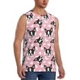 thumbnail image 2 of Bingfone French Bulldog Pattern Men's Tank Tops Workout Sleeveless Tee Shirts Running Beach Tanks for Men-X-Large, 2 of 7