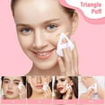 thumbnail image 5 of 20pcs Triangle Powder Puff, Loose Powder Puffs Makeup Puff for Face Powder, Setting Powder Puff for Make Up, Face Puff Pads for Press Powder, Sponge Powder Applicator for Face and Eye (White), 5 of 5