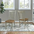 thumbnail image 2 of San Remo Solid Wood Splatback Chair in Distressed Hickory/Stone-Set of 2, 2 of 10
