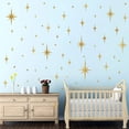 thumbnail image 3 of Pegatinas de pared de estrellas, pegatinas de pared para habitación de niñas (116 unidades), pegatinas de pared brillantes, pegatinas de estrellas adhesivas y despegables, 6 tamaños, 3 of 8