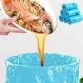 thumbnail image 3 of Sacs Compostables avec Distributeur, Sacs Dégradables et pour Déchets Alimentaires, Emballage en Rouleau de 12/16 pour la Maison - Motif Floral Bleu, 3 of 3