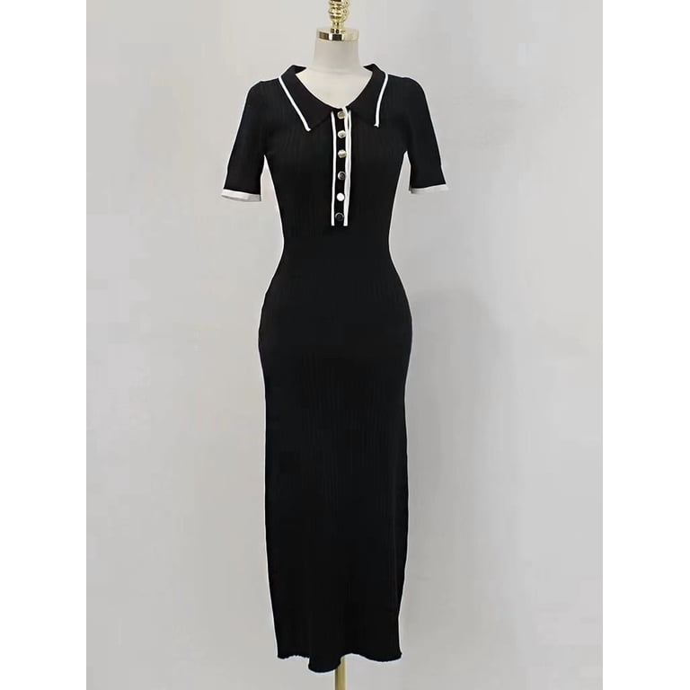 knee length dress formal Short Sleeveless A-Line Dress By Poly USA 7290 L / Silver main image 1