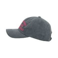 thumbnail image 3 of WITHMOONS Lettering Embroidery Melange Cotton Baseball Cap Casual Dad Ball Hat Adjustable JD11535 (Black), 3 of 5